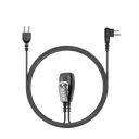 1-Wire SnapLock Earpiece Base with 2 Lines Out Bottom of PTT/Mic