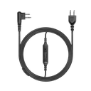 1-Wire SnapLock Earpiece Base with Braided Fiber Cloth & Slim PTT