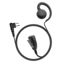 1-Wire Swivel Earpiece with 2 Lines Out Bottom of PTT/Mic - ECO Line