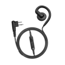 1-Wire Swivel Slim Earpiece with Braided Fiber Cloth