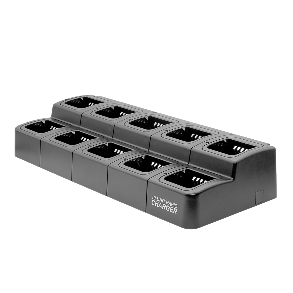 10 Bank Charger for Motorola XPR, R5, & R7 Radios & Batteries