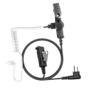 2-Wire Acoustic Tube Earpiece with Braided Fiber Cloth