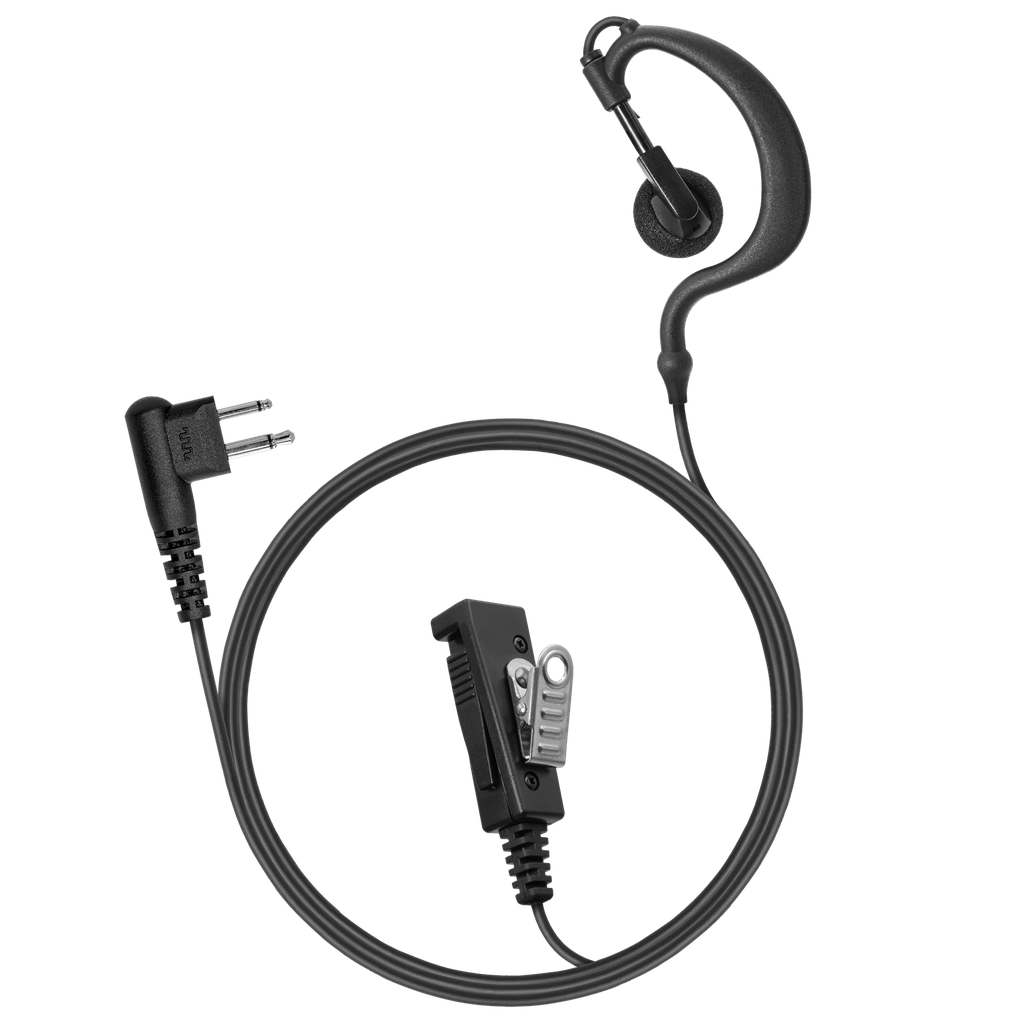 [EH2W-M12] 2-Wire Ear Hook Earpiece (Motorola - M12)