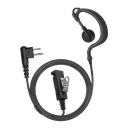 2-Wire Ear Hook Earpiece with Braided Fiber Cloth