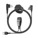 2-Wire Touch-Free SnapLock Earpiece Base with Wristband