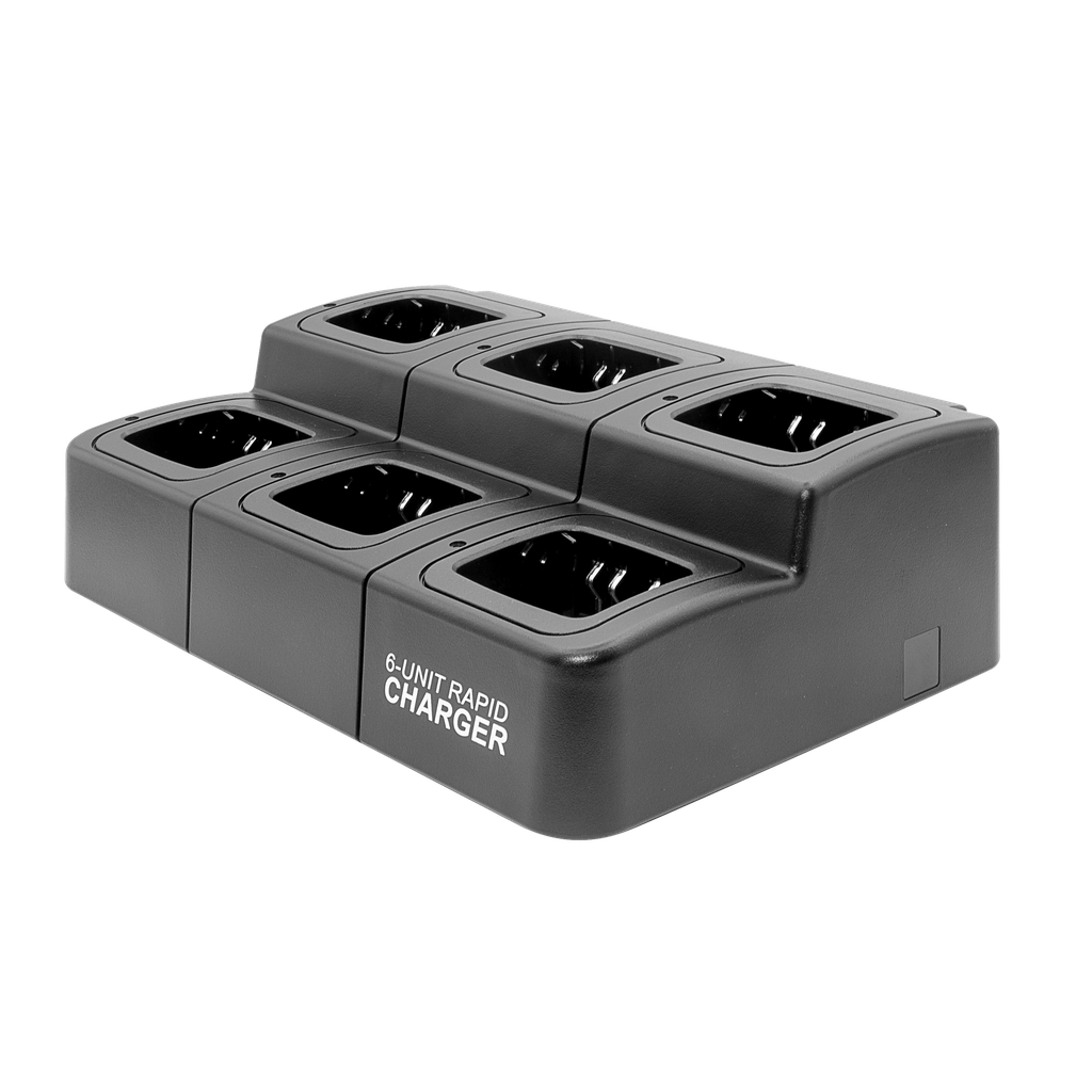 6 Bank Square Charger for Hytera PD7 Series Radios & Batteries