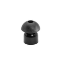 Black Ear Tips for Acoustic Tube Earpiece - 10 per Pack
