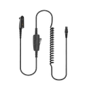 Detachable Coil Cable with Inline PTT & Removable Rings for HS1, HS3, HS5, New HS7 & HS9 Headsets - Wireless PTT Capability
