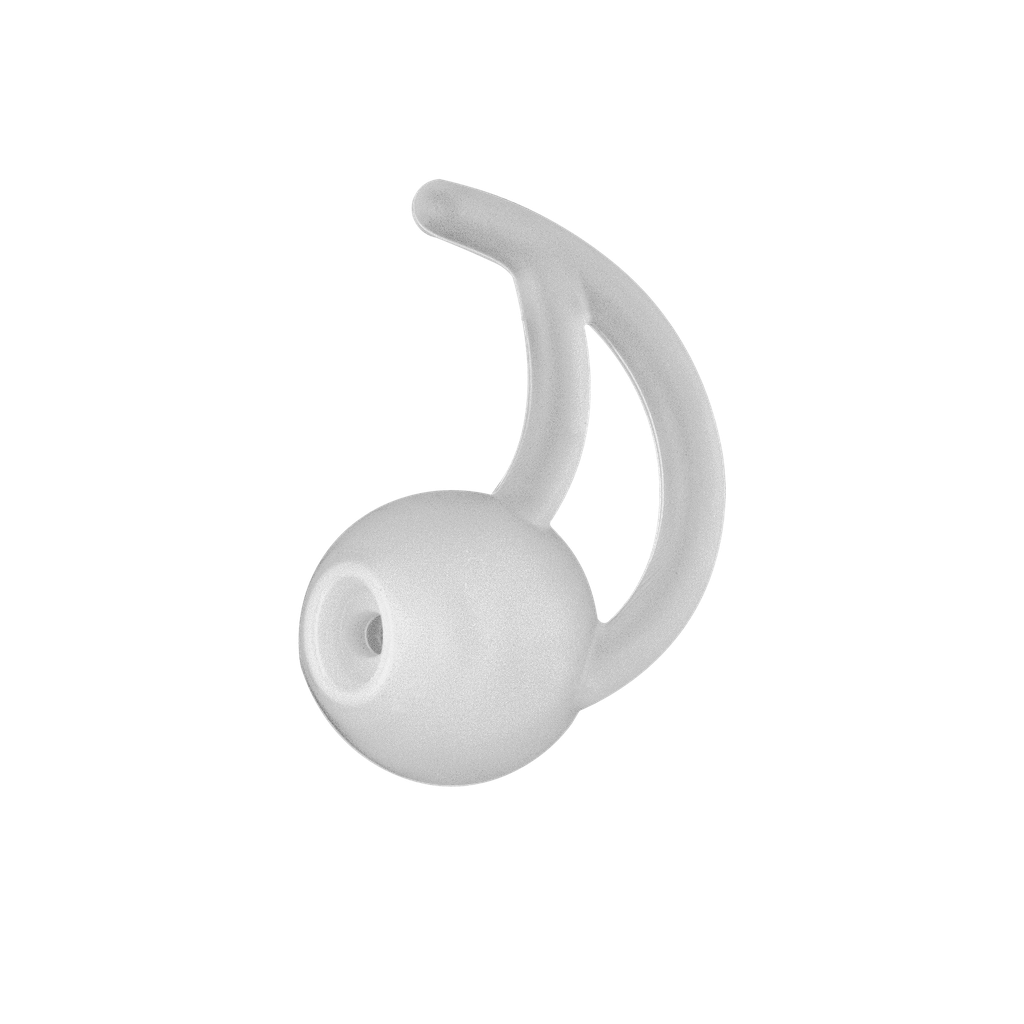 [EFIN-SL] Ear Fin Tips for Acoustic Tube, Small, Medium, or Large (Small Eartip, Left Ear)