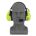 Lightweight Flex Over the Head Dual Muff Headset - Green