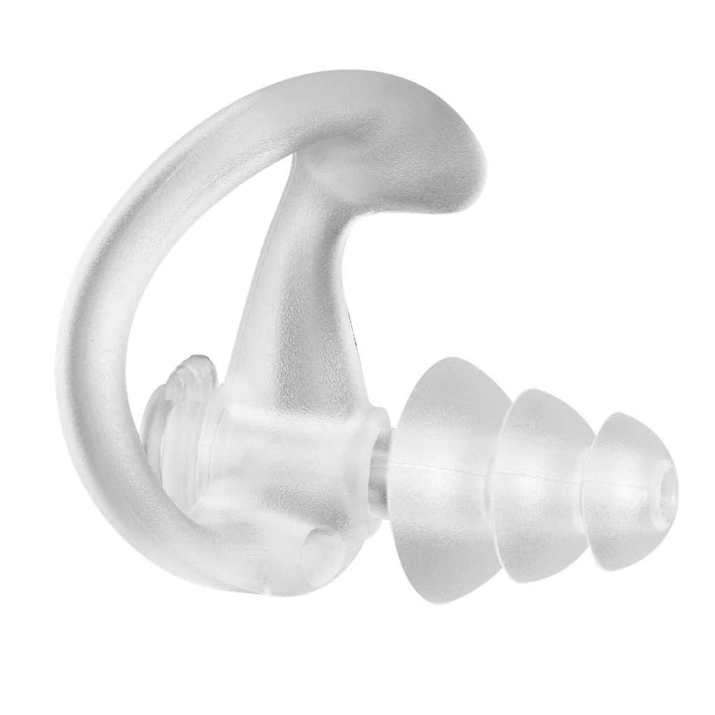 [EFINR-SL] Noise Reduction Ear Fin Tips for Acoustic Tube, Small, Medium, or Large (Small Eartip, Left Ear)