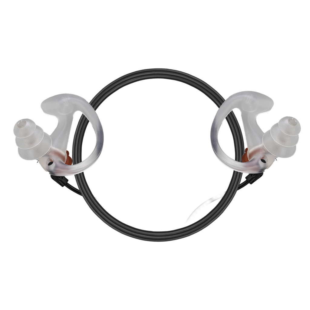 Noise Reduction Ear Fin Tips for Acoustic Tube, Small, Medium, or Large - Pair