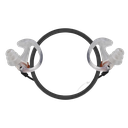 Noise Reduction Ear Fin Tips for Acoustic Tube, Small, Medium, or Large - Pair