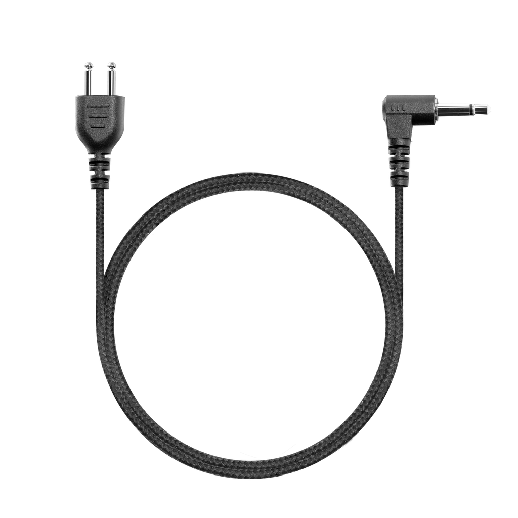 [SL+ROS30-3.5] Receive-Only SnapLock Straight with Braided Fiber Cloth (3.5mm, 12 Inch Length)