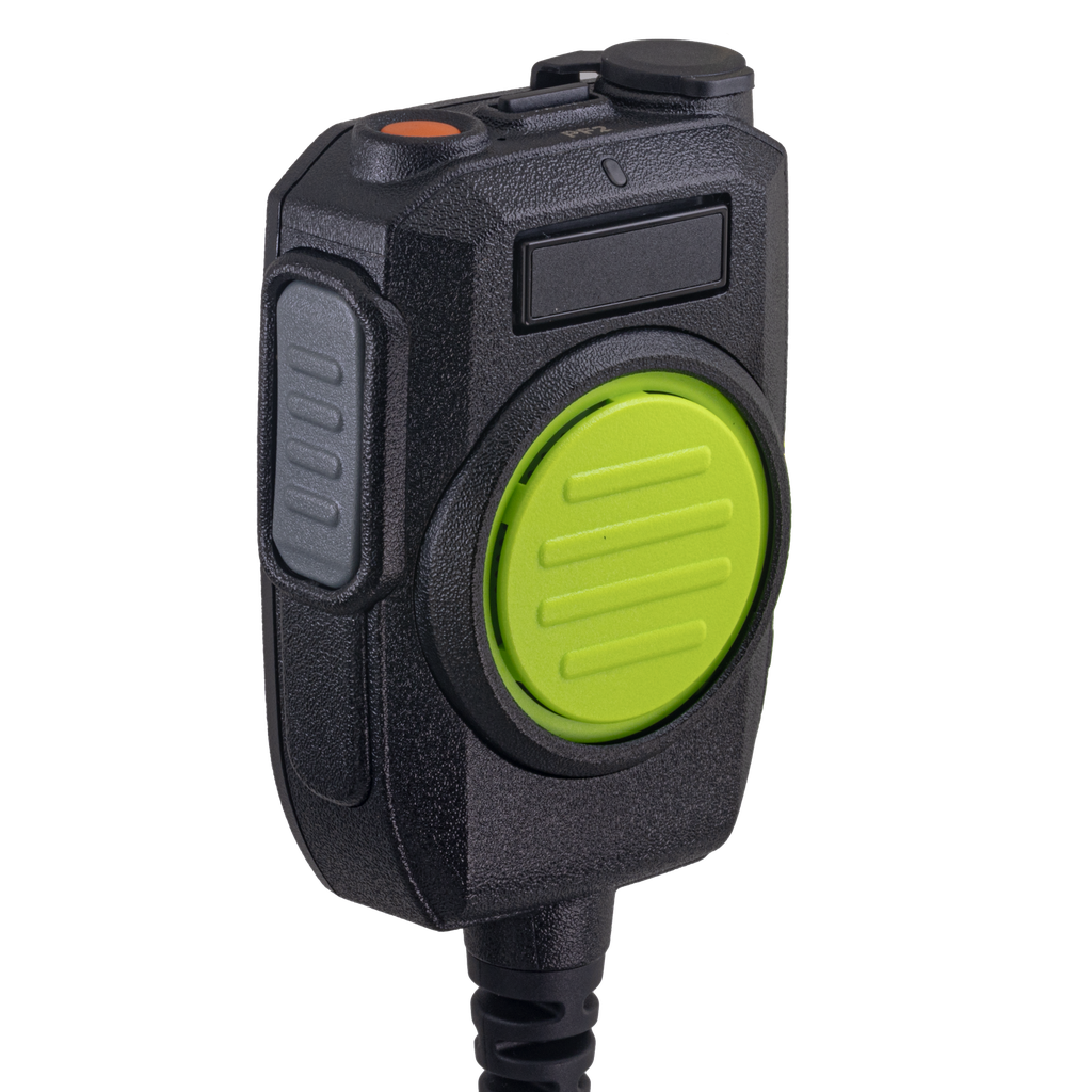 [SM8GWENC-EJ] Speaker Microphone 8 Black w Green PTT, Emergency Button (EF Johnson - EFJ)