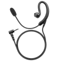1-Wire C-Ring with Boom Mic Earpiece with Braided Fiber Cloth