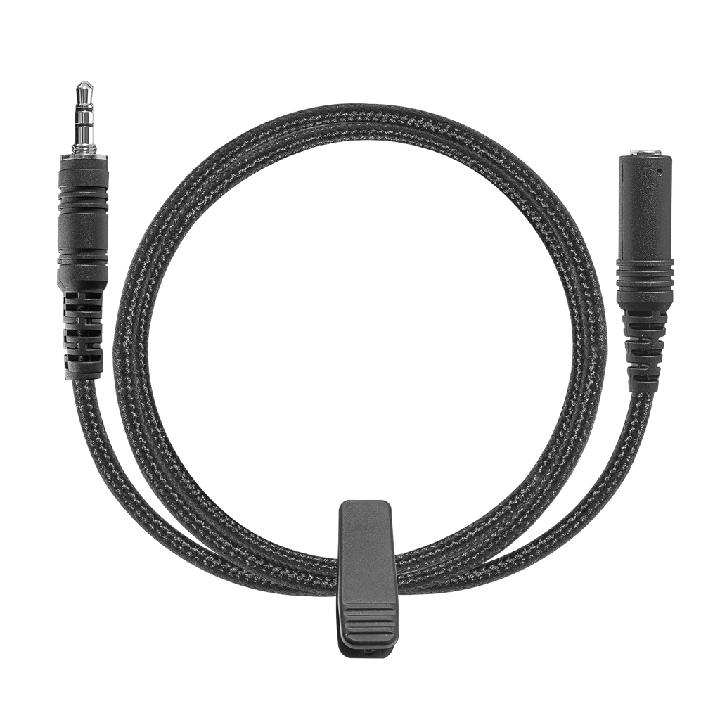 Adaptor, Straight 3.5mm Male, with Braided Fiber Line 22" to 3.5F Connector