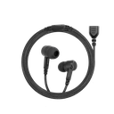 SnapLock Black Covert Dual Earbud Earpiece