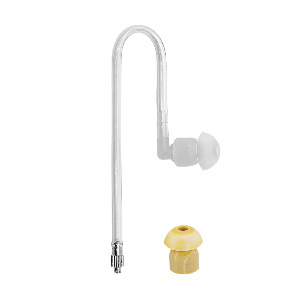 [C4TUBESET] Surgical Grade Straight Acoustic Tube - Clear