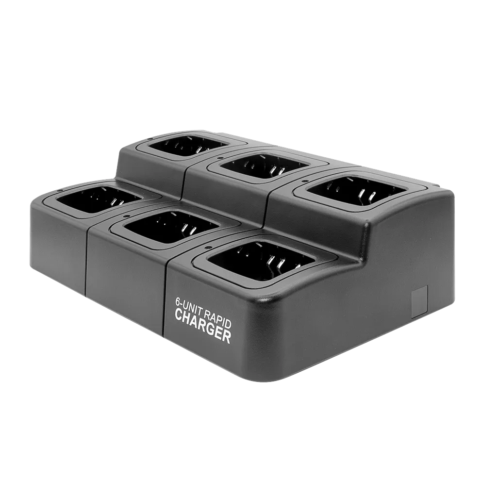 [CH6BM-CLS] 6 Bank Square Charger for Motorola CLS 1110 & 1410 Radios & Batteries
