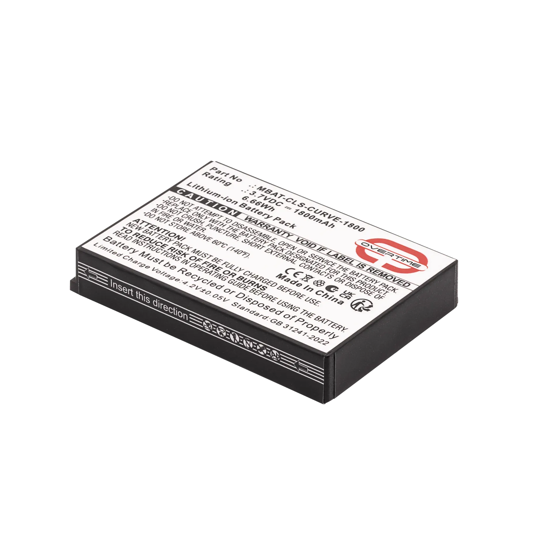 [MBAT-CLS-CURVE-1800] Li-Ion Battery for Motorola CLS & Curve, 1800mAh