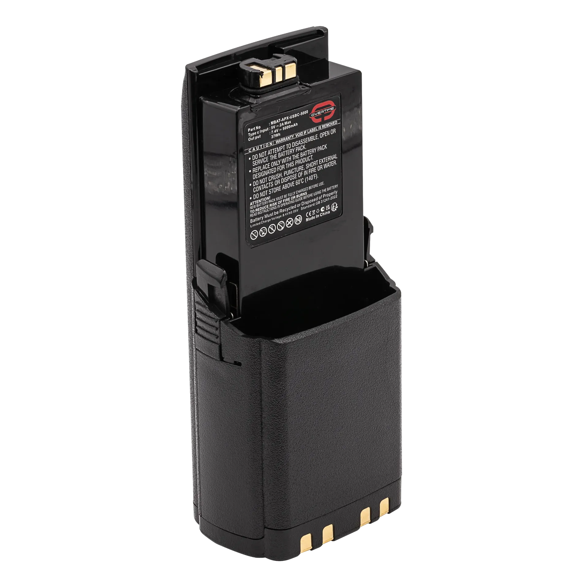 Li-Ion Battery for Motorola APX Radios, 5000mAh, USBC