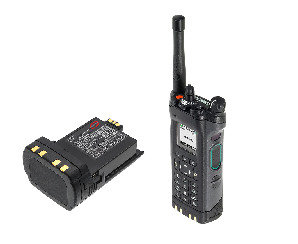 Li-Ion Battery for Motorola APX Radios, 5000mAh, IMP