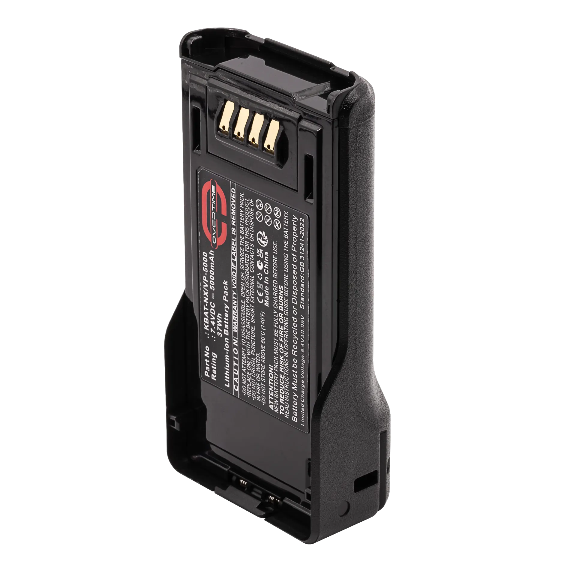 Li-Ion Battery for Kenwood NX5000 & VP Series Radios, 5000mAh