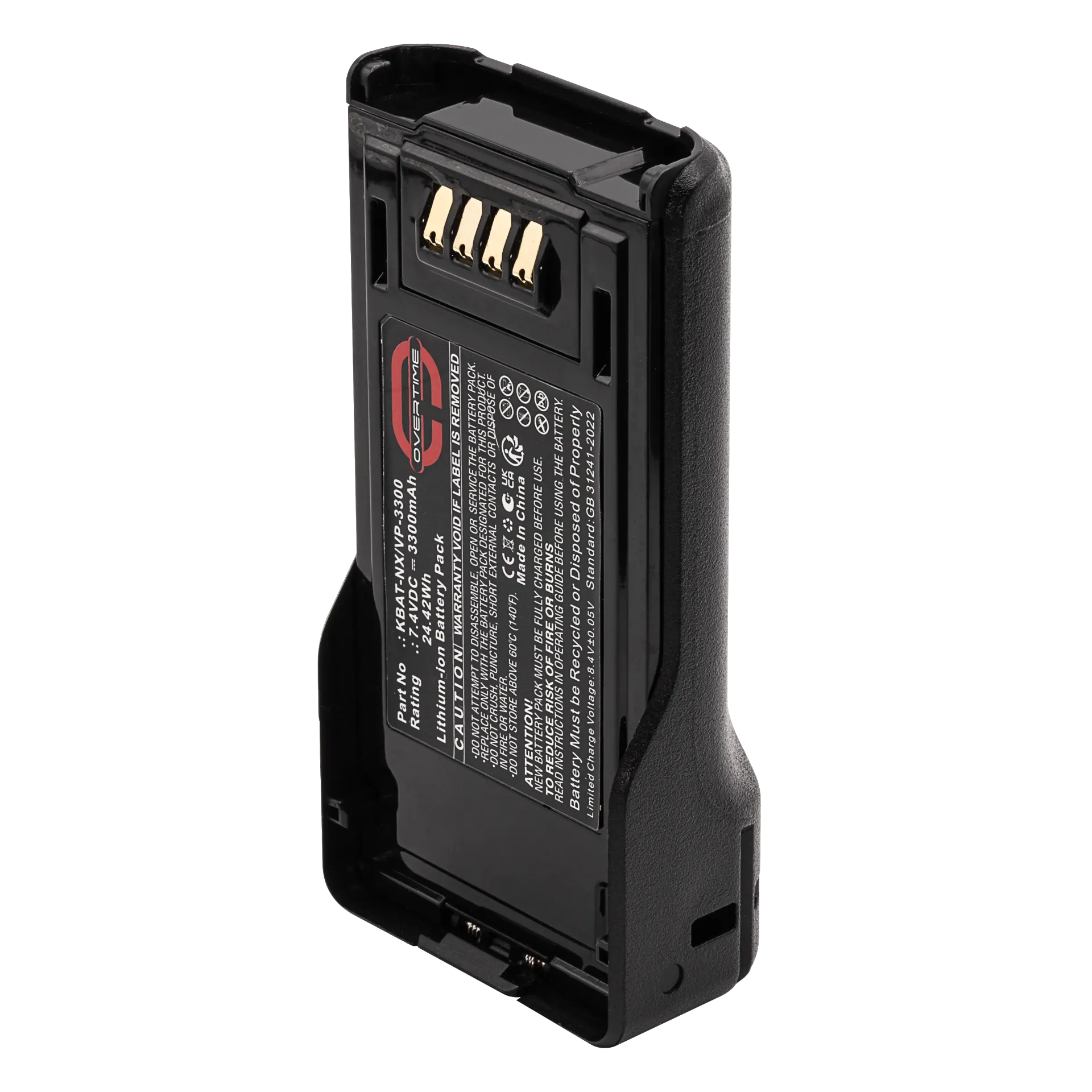 Li-Ion Battery for Kenwood NX5000 & VP Series Radios, 3300mAh