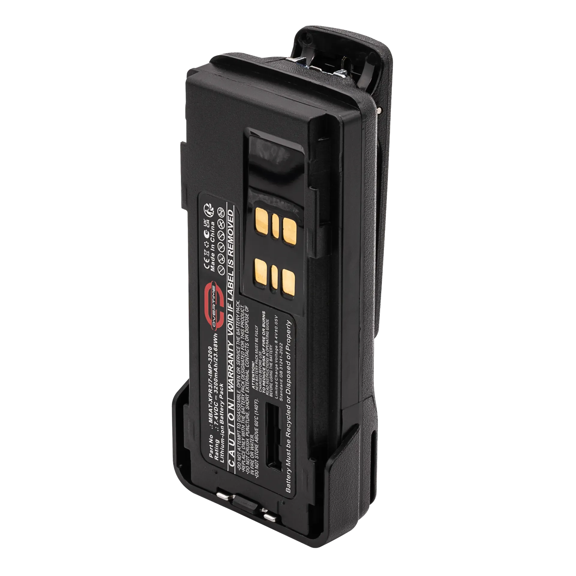 Li-Ion Battery for Motorola XPR3000 & 7000 Radios, 3200mAh, Smart