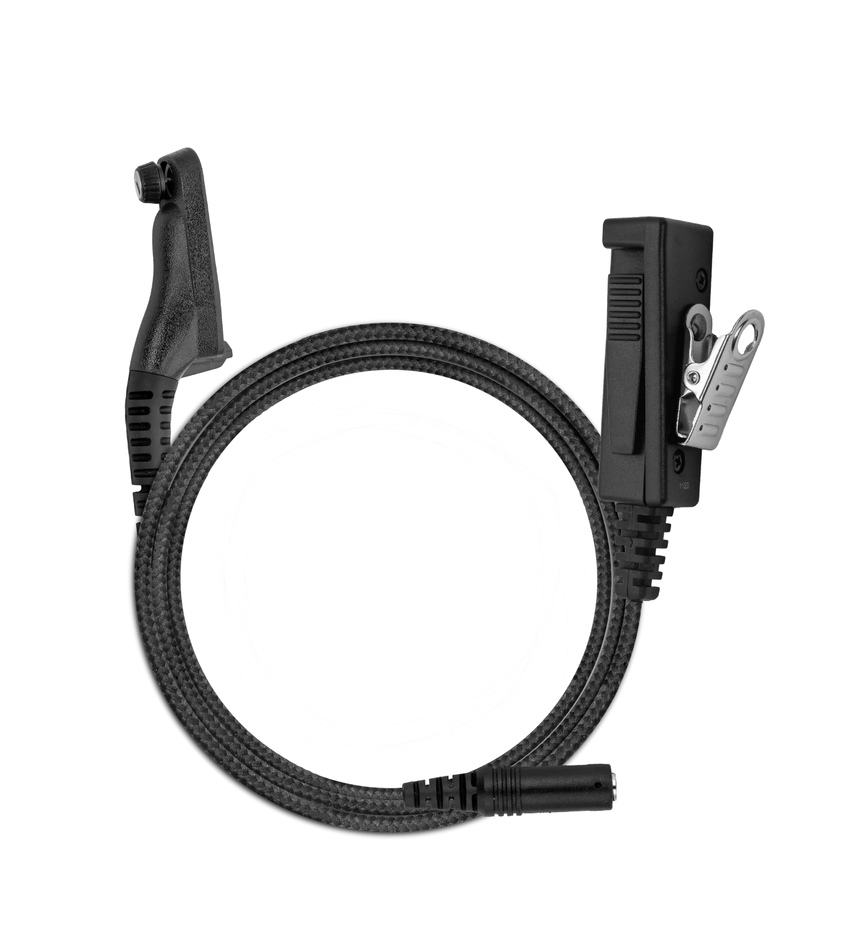 2-Wire Braided PTT With 3.5mm Audio Port