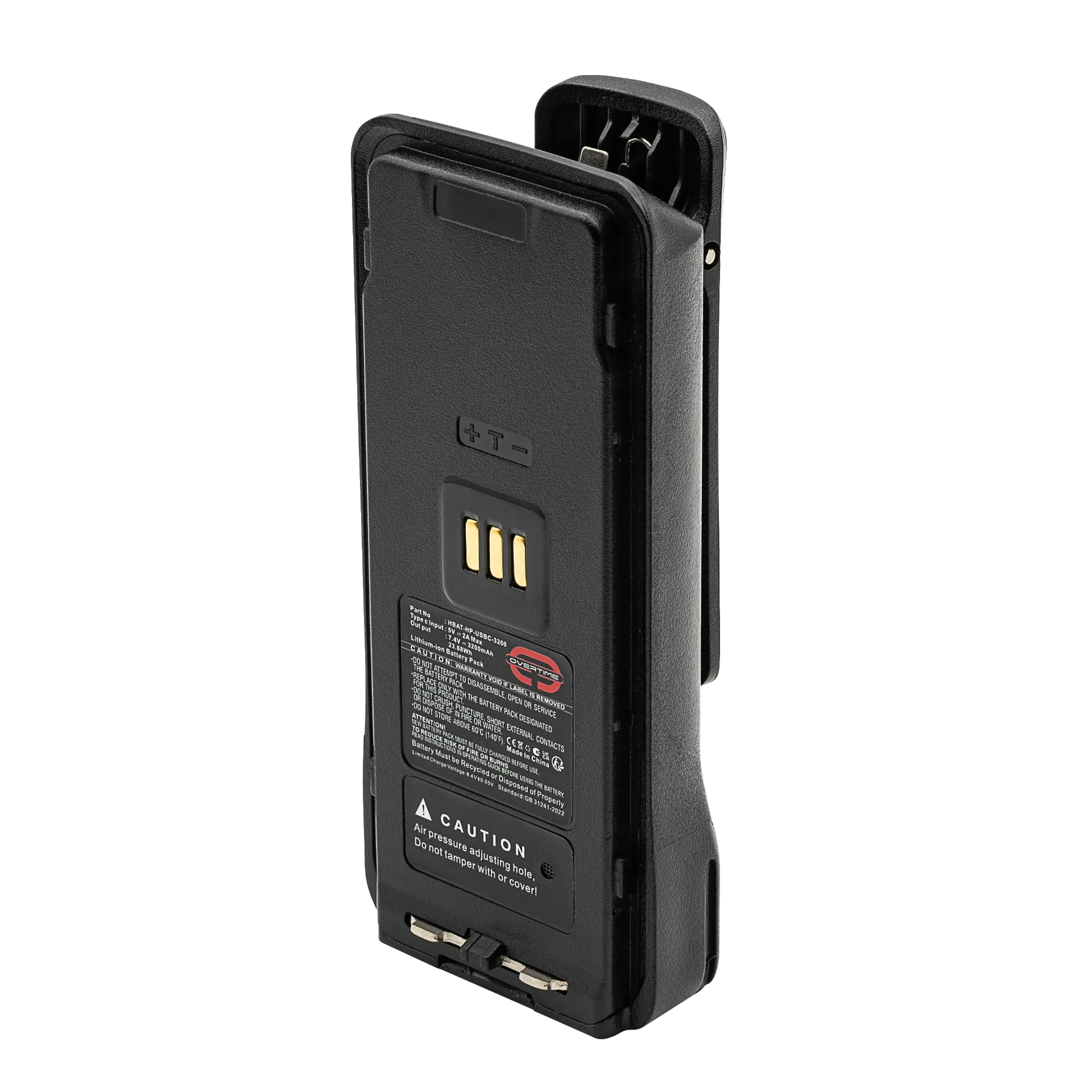 Li-Ion Battery for Hytera HP600 Series Radios, 3200mAh, USBC