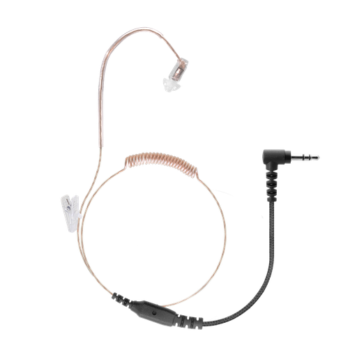 Receive Only Micro Slide Earpiece with Braided Fiber Cloth