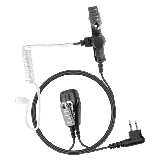 1-Wire Acoustic Tube Earpiece with 2 Lines Out Bottom of PTT/Mic