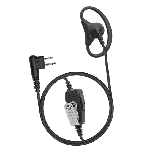 1-Wire D-Ring Adjustable Earpiece with Braided Fiber Cloth