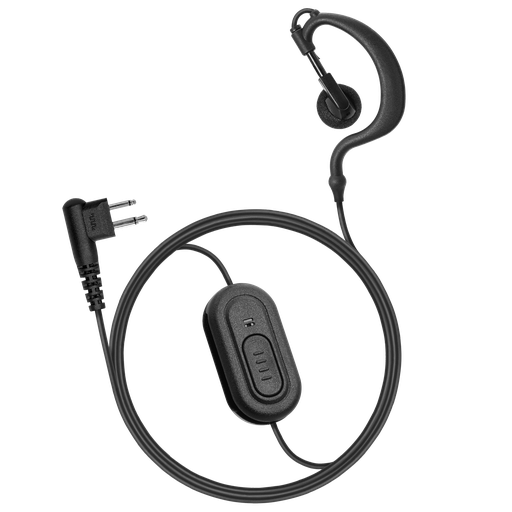 1-Wire Ear Hook Earpiece - Wrap-Tight PTT