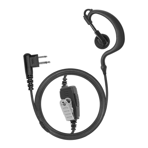 1-Wire Ear Hook Earpiece with Braided Fiber Cloth