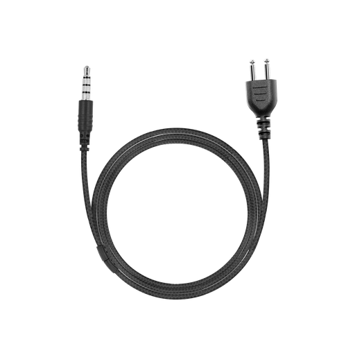 [SL+1WNOPTT-3.5] 1-Wire SnapLock Earpiece Base with Braided Fiber Cloth & NO PTT