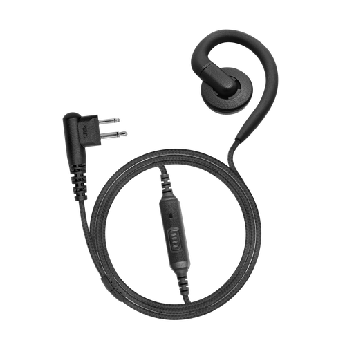 1-Wire Swivel Slim Earpiece with Braided Fiber Cloth