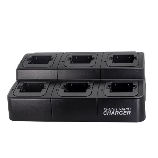 [CH12BSKPKT23] 12-Unit Rapid Charger - Kenwood: PKT23 Batteries