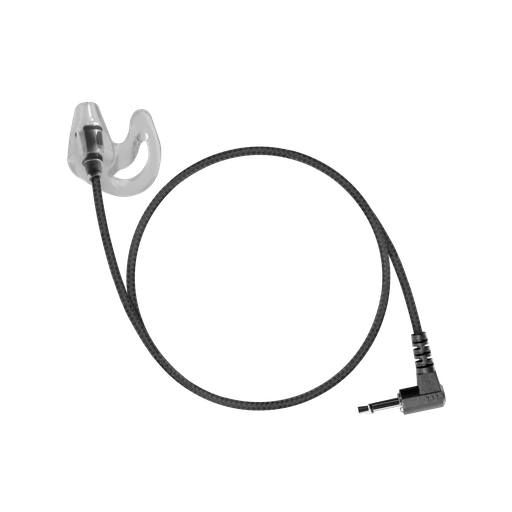 Braided Fiber Cloth Receive Only High-Def Ear, Includes both L & R (Clear) Gel Ear Inserts