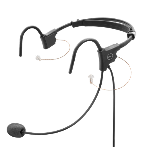 [HSHDIE+SWPTT-M12] Lightweight Behind Head Hi-Def In-Ear Headset - Wireless PTT Capable