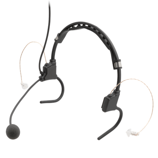 [HSHDIE+SWPTT-M12] Lightweight Behind Head Hi-Def In-Ear Headset - Wireless PTT Capable