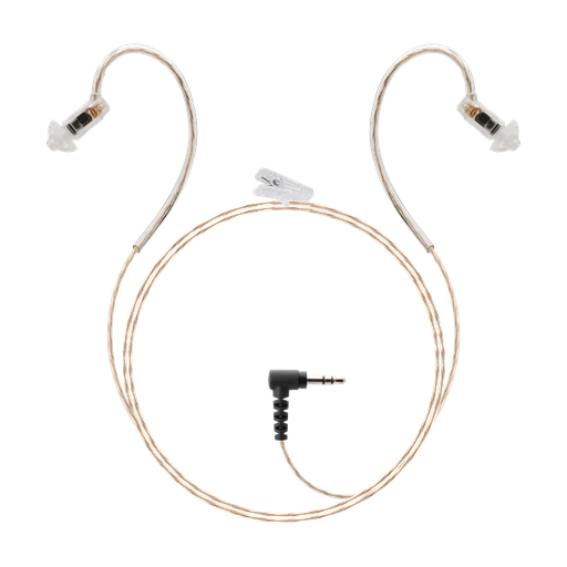 [HDIE-MS-3.5-D] Receive Only Micro Slide Dual Ear Earpiece