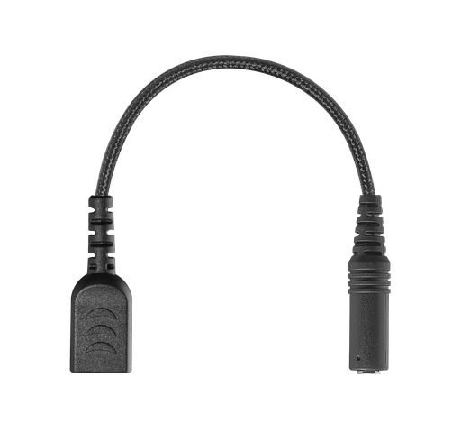 [AD+AT-3.5F] Adaptor Braided Dongle for Acoustic Tube to 3.5mm Adaptor Cable